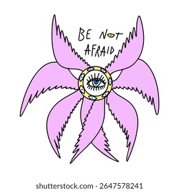 Bíblia cartoon rosa preciso anjo desenhado à mão doodle ilustração psicodélica com muitos olhos clipart isolado no fundo branco. Perfeito para impressão de tatuagem, adesivo ou camiseta e muito mais. Não tenha medo