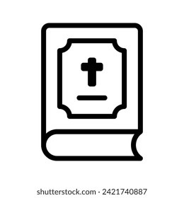 Bible, Christian Flat Icon Logo Illustration. Christian Icon-set. Suitable For Web Design, Logo, App.
