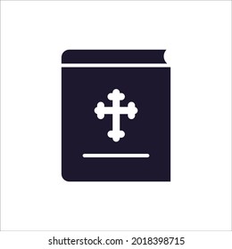 Bible Church with Religion Cross icons symbol vector elements for infographic web