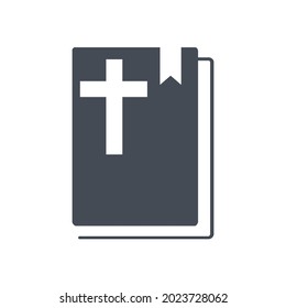 Bible Church with Religion Cross icons symbol vector elements for infographic web
