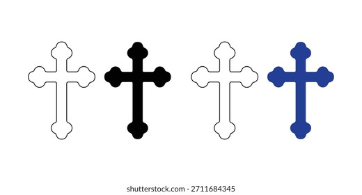 Ilustração do conjunto de vetores cruzados da Bíblia 
