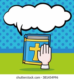 bible doodle, speech bubble