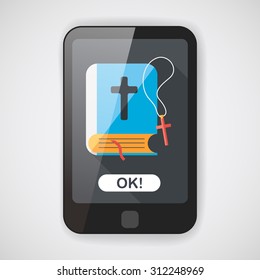 bible flat icon with long shadow,eps10