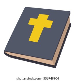 Bible icon. Cartoon illustration of bible vector icon for web