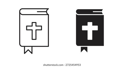 Bible icon concept set. Simple icon collection
