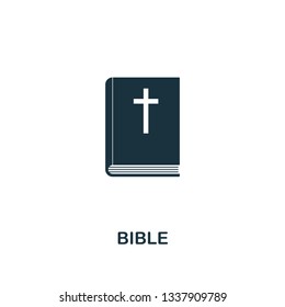 Bible icon. Creative element design from easter icons collection. Pixel perfect Bible icon for web design, apps, software, print usage