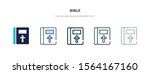 bible icon in different style vector illustration. two colored and black bible vector icons designed in filled, outline, line and stroke style can be used for web, mobile, ui