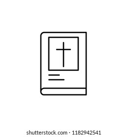 Bible icon. Element of crime and punishment icon for mobile concept and web apps. Thin line Bible icon can be used for web and mobile