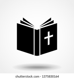 Bible icon. Elements of web icons in flat design. Vector illustration.