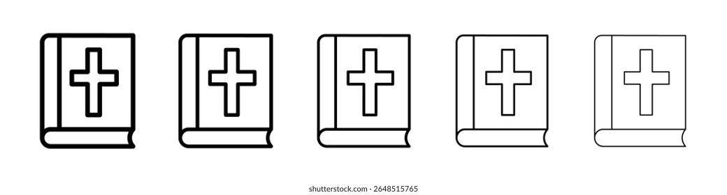 Bible icon filled flat sign concept for web design.