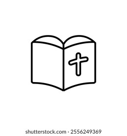 bible icon Flat symbol set outline