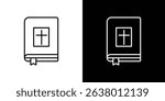 Bible icon Graphic vector set for ui design