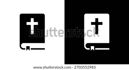 Bible icon illustration doodle. Flat illustration vector set