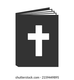 bible Icon isolated on background. Modern flat pictogram, business, marketing, internet concept