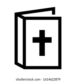 bible icon isolated sign symbol vector illustration - high quality black style vector icons
