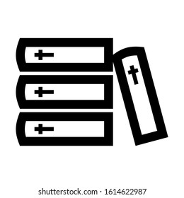 bible icon isolated sign symbol vector illustration - high quality black style vector icons
