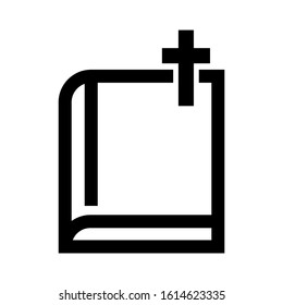 bible icon isolated sign symbol vector illustration - high quality black style vector icons
