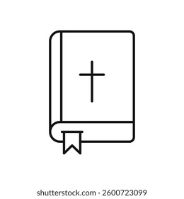 Bible icon isolated. simple vector icon on white background