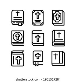 bible icon or logo isolated sign symbol vector illustration - Collection of high quality black style vector icons
