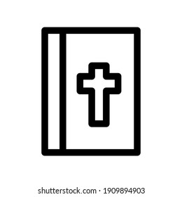 bible icon or logo isolated sign symbol vector illustration - high quality black style vector icons
