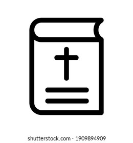 bible icon or logo isolated sign symbol vector illustration - high quality black style vector icons
