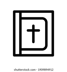 bible icon or logo isolated sign symbol vector illustration - high quality black style vector icons
