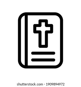bible icon or logo isolated sign symbol vector illustration - high quality black style vector icons
