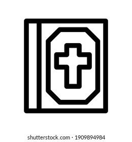 bible icon or logo isolated sign symbol vector illustration - high quality black style vector icons
