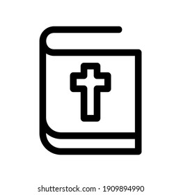 bible icon or logo isolated sign symbol vector illustration - high quality black style vector icons
