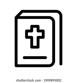 bible icon or logo isolated sign symbol vector illustration - high quality black style vector icons
