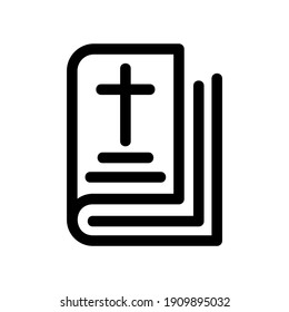 bible icon or logo isolated sign symbol vector illustration - high quality black style vector icons
