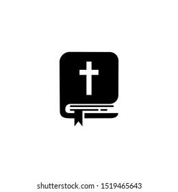Bible icon logo vector illustration isolated on white background