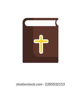 Bible icon on a white background, vector illustration