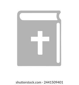Bible icon on a white background, vector illustration