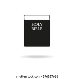 Bible icon on white background.