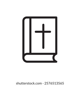 Bible icon Outline vector for web ui