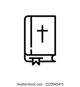 Bible icon. Pixel perfect, editable stroke icon