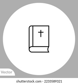 Bible icon sign vector,Symbol, logo illustration for web and mobile
