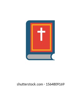 Bible icon. Simple flat element from halloween collection. Creative bible icon for templates, software and apps.