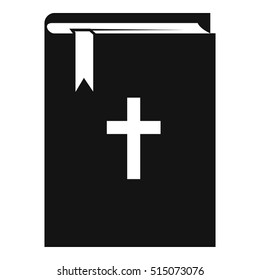 Bible icon. Simple illustration of bible vector icon for web