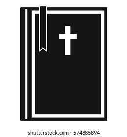 Bible icon. Simple illustration of bible vector icon for web