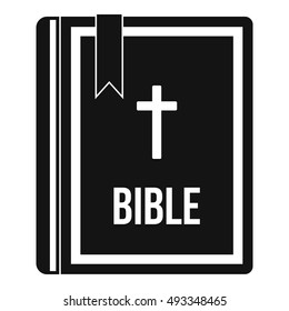 Bible icon in simple style on a white background vector illustration