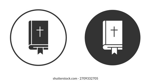 Bible icon symbol sign in solid style.