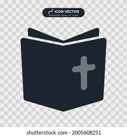 bible icon symbol template for graphic and web design collection logo vector illustration