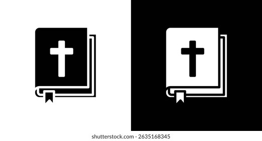 Bible icon symbols. Vector illustration.