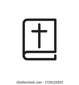 Bible Icon In Trendy  Design Vector Eps 10