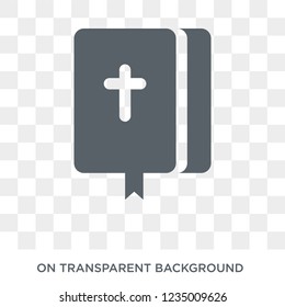 Bible icon. Trendy flat vector Bible icon on transparent background from Religion collection. 