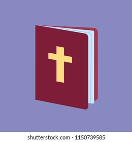 Bible icon vector