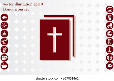 bible icon vector