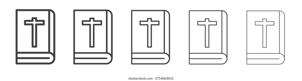 Icono de la Biblia, arte de diseño de Vector.